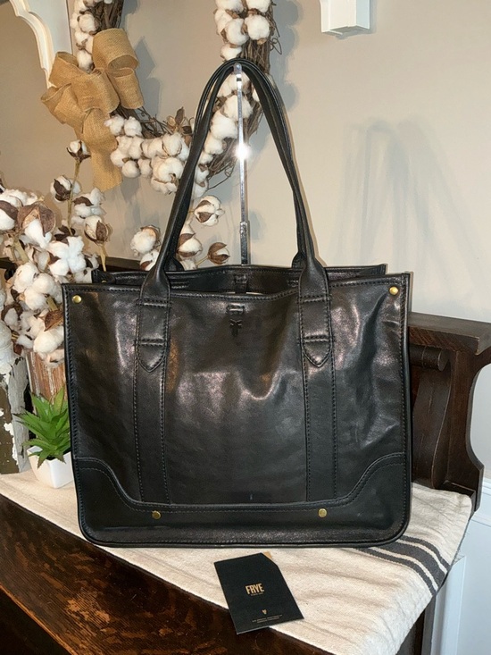 Frye Handbags - NWOT Frye Madison Leather Shopper Tote Shoulder Bag Black Retail $398